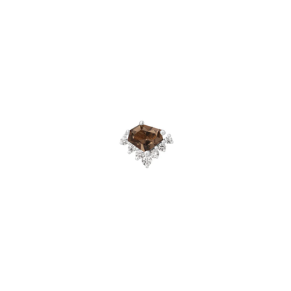 Bones & Honey Smoky Quartz Threadless End