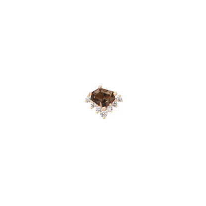 Bones & Honey Smoky Quartz Threadless End