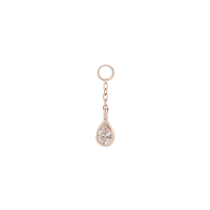 Concorde & Chain CZ Charm
