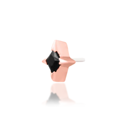 Corvin Black CZ Threadless End