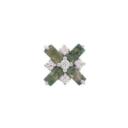 Covet Moss Agate Threadless End