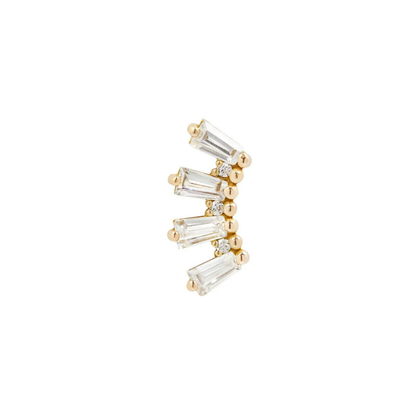 Crown Jewels CZ Threadless End