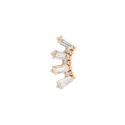 Crown Jewels CZ Threadless End