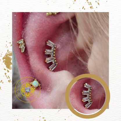 Crown Jewels CZ Threadless End
