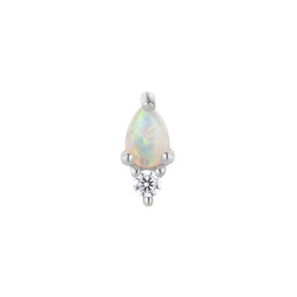 Daydream Opal & CZ Threadless End