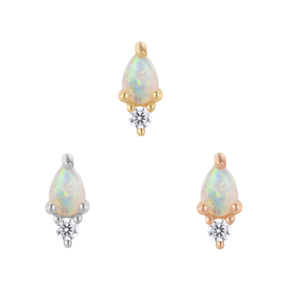 Daydream Opal & CZ Threadless End