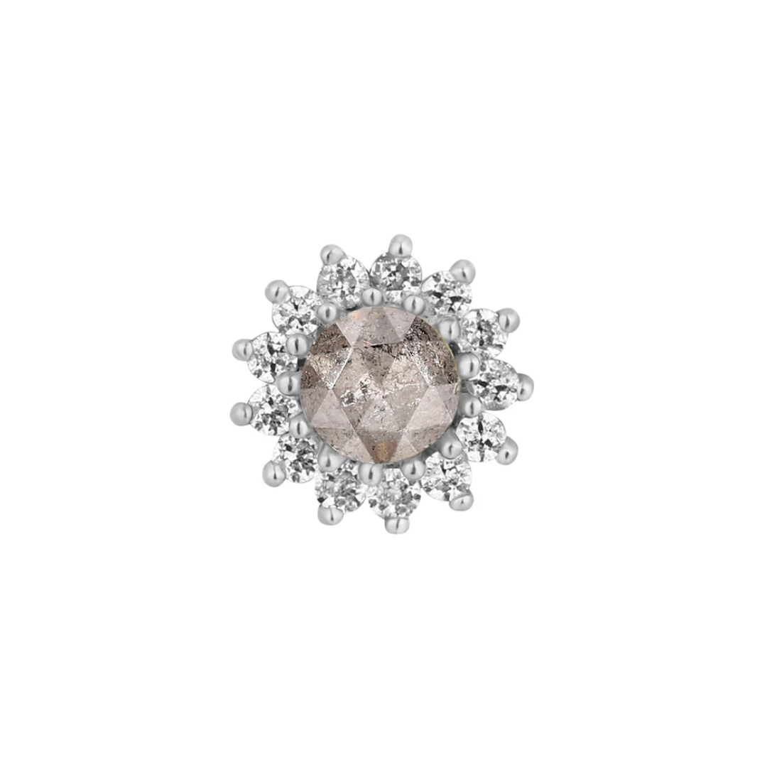 Delphine - Grey Diamond - Threadless End