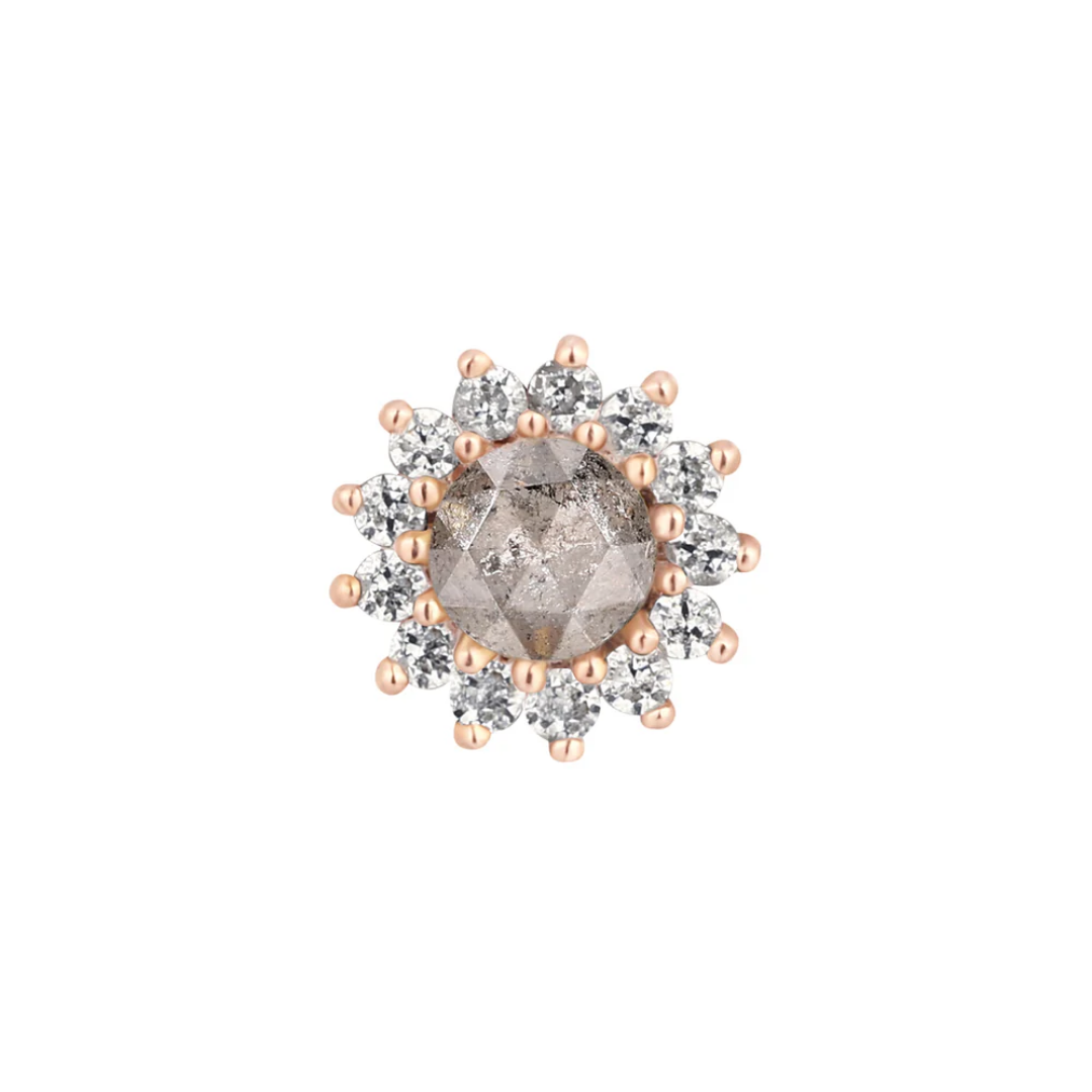 Delphine - Grey Diamond - Threadless End
