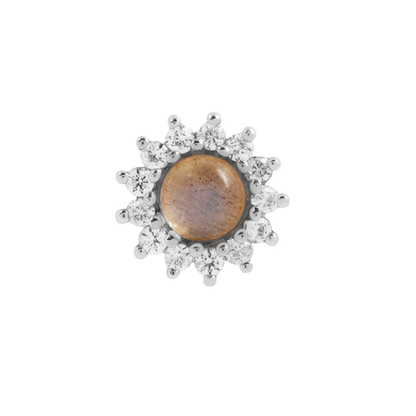 Delphine Labradorite Threadless End