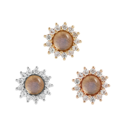 Delphine Labradorite Threadless End