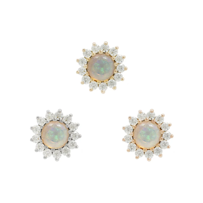 Delphine Opal Threadless End