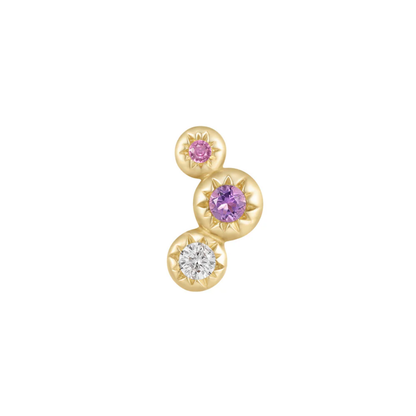 Dig It Amethyst & Pink Sapphire & White Topaz Threadless End