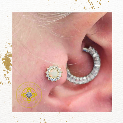 Delphine Opal Threadless End