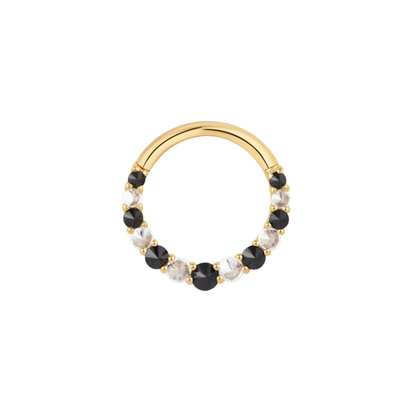 Eclipse Black Spinel & CZ Clicker
