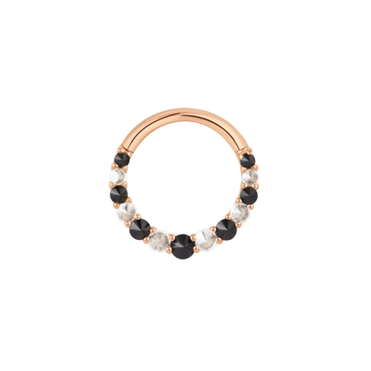 Eclipse Black Spinel & CZ Clicker