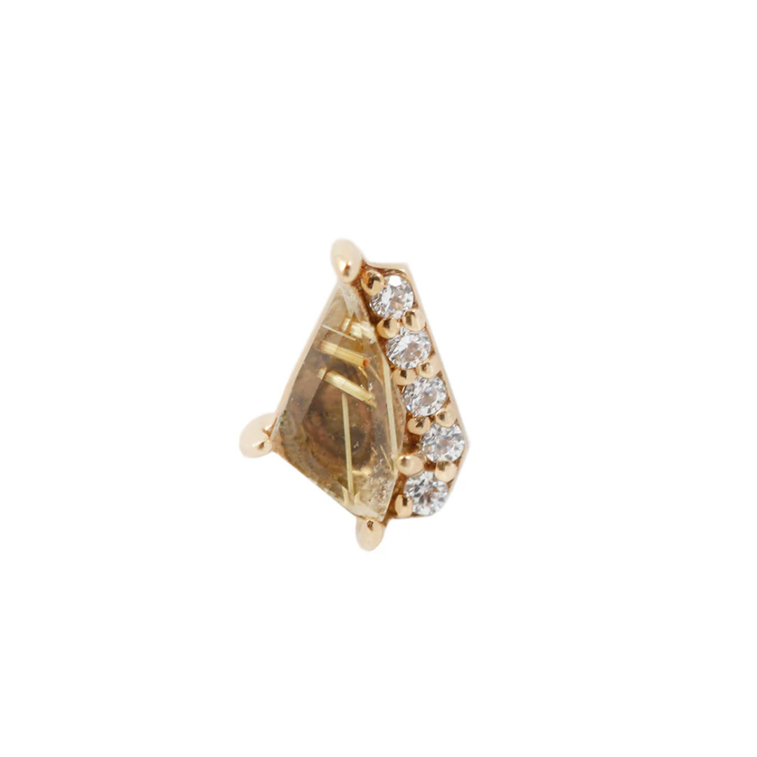 Elevate - Rutilated Quartz - Threadless End
