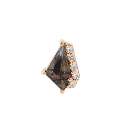 Elevate Tourmalated Quartz Threadless End