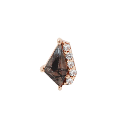 Elevate Tourmalated Quartz Threadless End