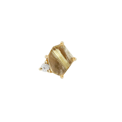Elicit Rutilated Quartz Threadless End