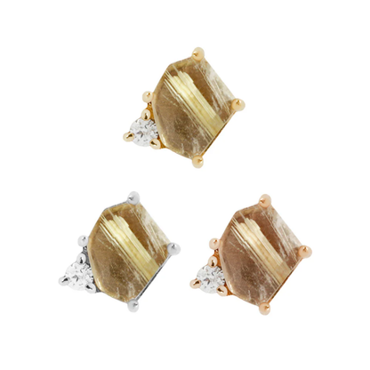 Elicit Rutilated Quartz Threadless End