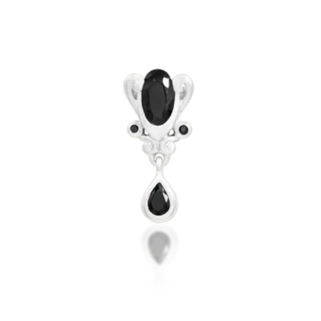 Empusa - Black CZ Threadless End