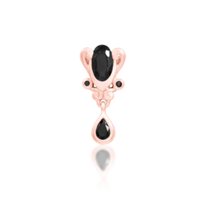 Empusa Black CZ Threadless End