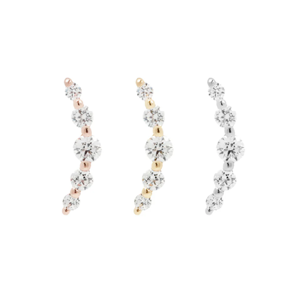 Eternal CZ Gold Threadless End