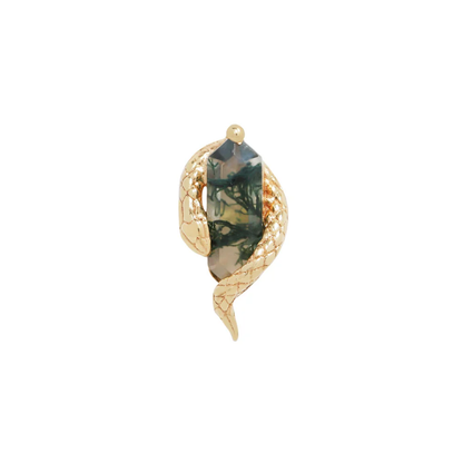 Eve Was Framed Moss Agate Threadless End