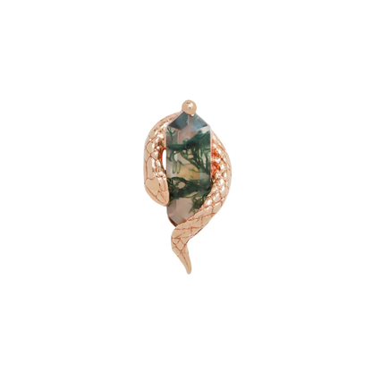 Eve Was Framed Moss Agate Threadless End