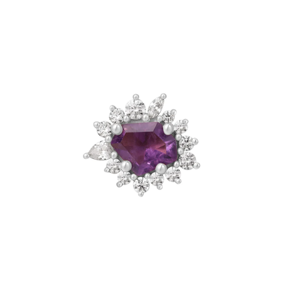Eye Candy Amethyst Threadless End