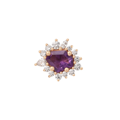 Eye Candy Amethyst Threadless End
