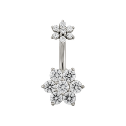 Flower Navel Bar