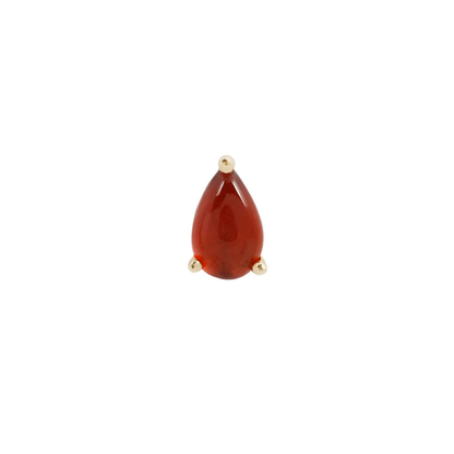 Garnet Pear Threadless End