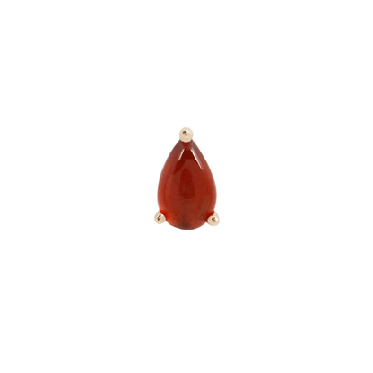 Garnet Pear Threadless End