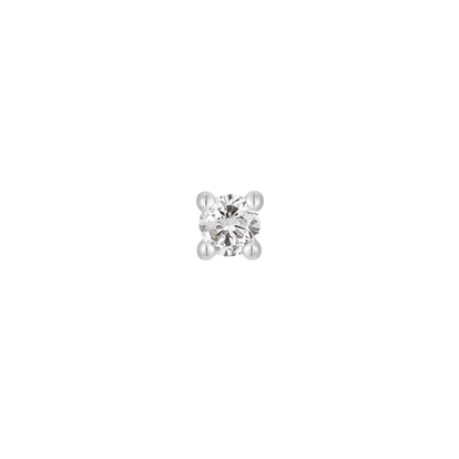 Genuine Diamond Prong Threadless End