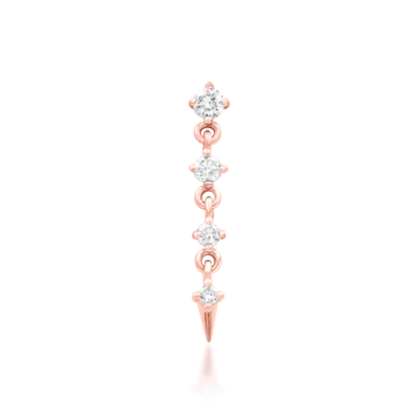 Geraldine Diamond Threadless End
