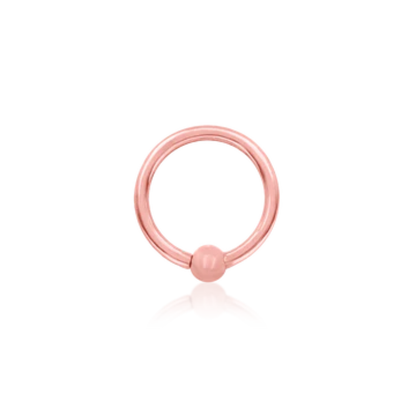 Gold Ring with Fixed Bead