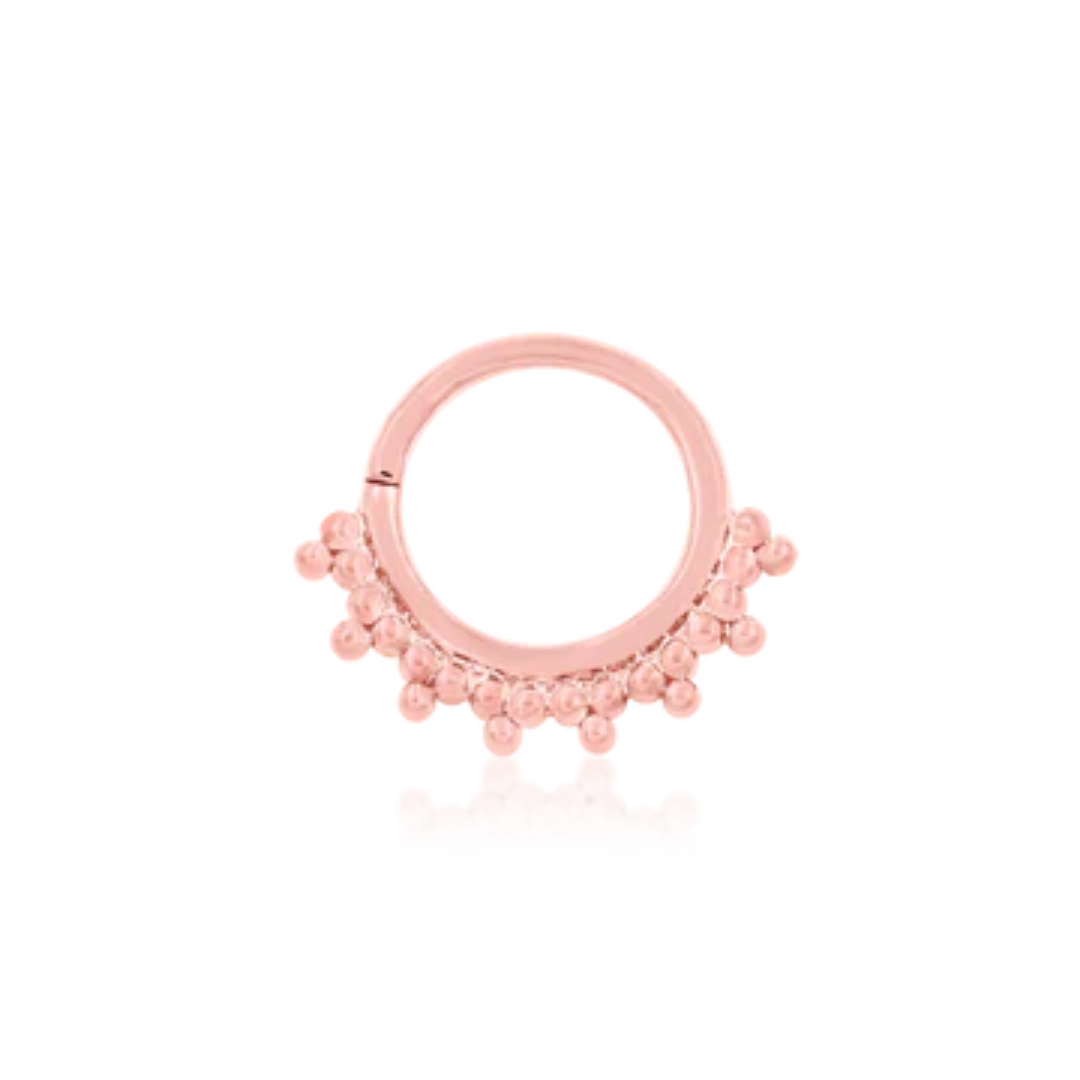 Gold Tri-Bead Seam Ring