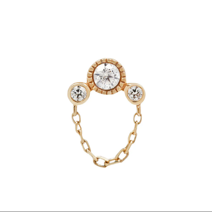 Halston CZ Threadless End
