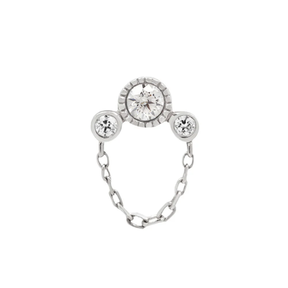 Halston CZ Threadless End