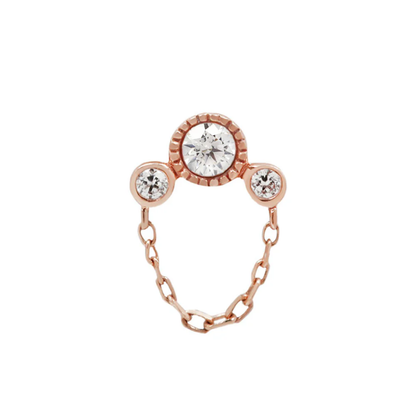 Halston CZ Threadless End