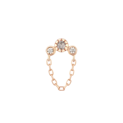 Halston Grey Diamond Threadless End