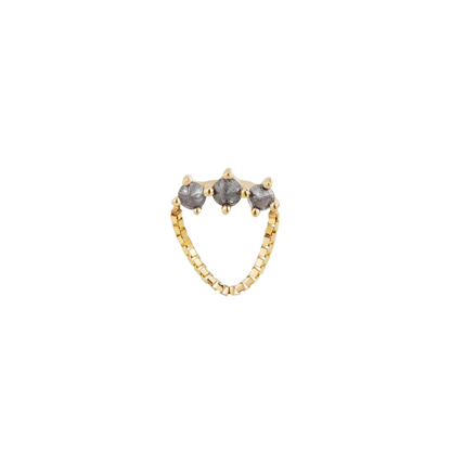 Halston Reverse Set Grey Diamond Threadless End