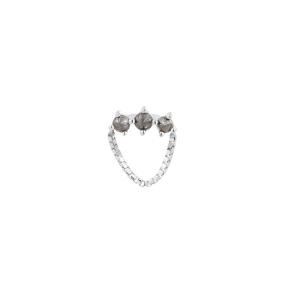 Halston Reverse Set Grey Diamond Threadless End