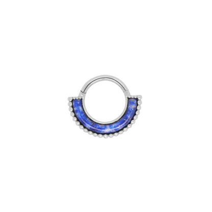 Harmonic Lapis Clicker Ring