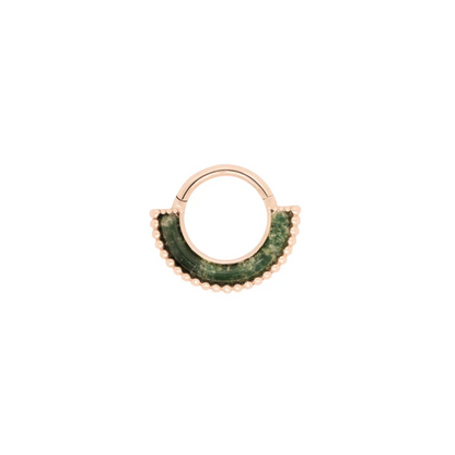 Harmonic Moss Agate Clicker