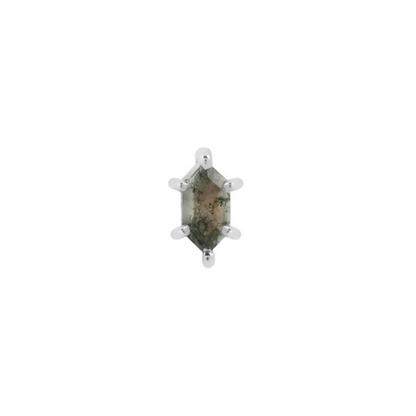 Oh Hell Yes! Moss Agate Threadless End