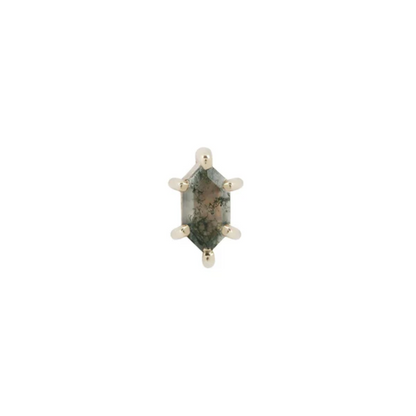 Oh Hell Yes! Moss Agate Threadless End