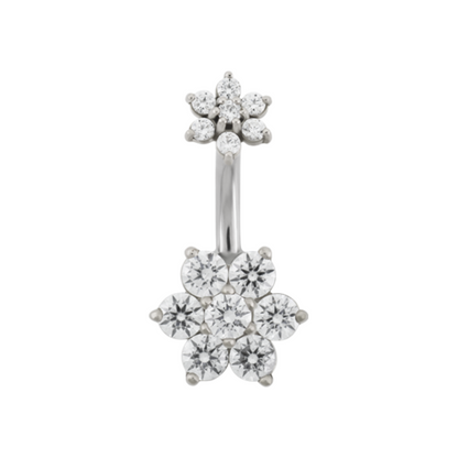 Hybrid Flower Navel Bar