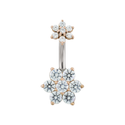 Hybrid Flower Navel Bar